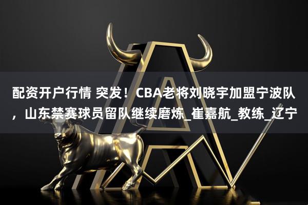 配资开户行情 突发！CBA老将刘晓宇加盟宁波队，山东禁赛球员留队继续磨炼_崔嘉航_教练_辽宁